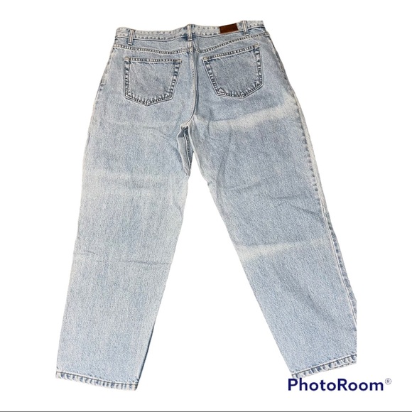 Lands’ End Light Blue Wash Jeans Women’s Relaxed Fit 16 P. Traditional Waist - Picture 8 of 9